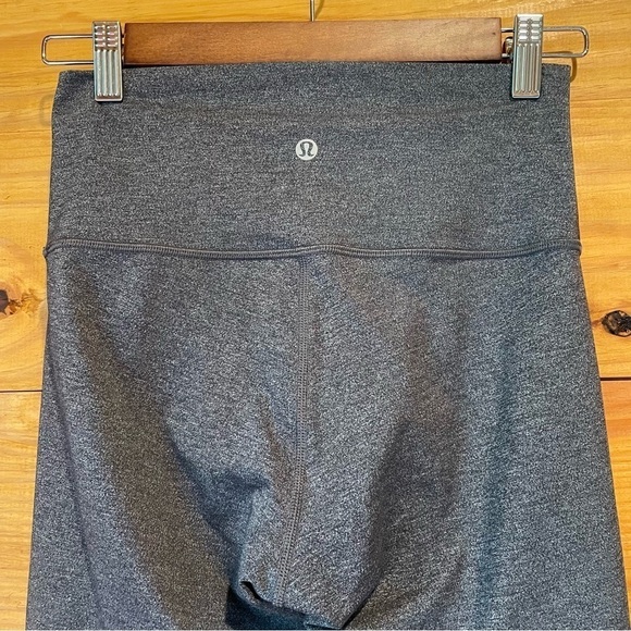 Lululemon Wunder Under High Rise Crop Luxtreme 22” Leggings in Black Grey 6 - Picture 8 of 14